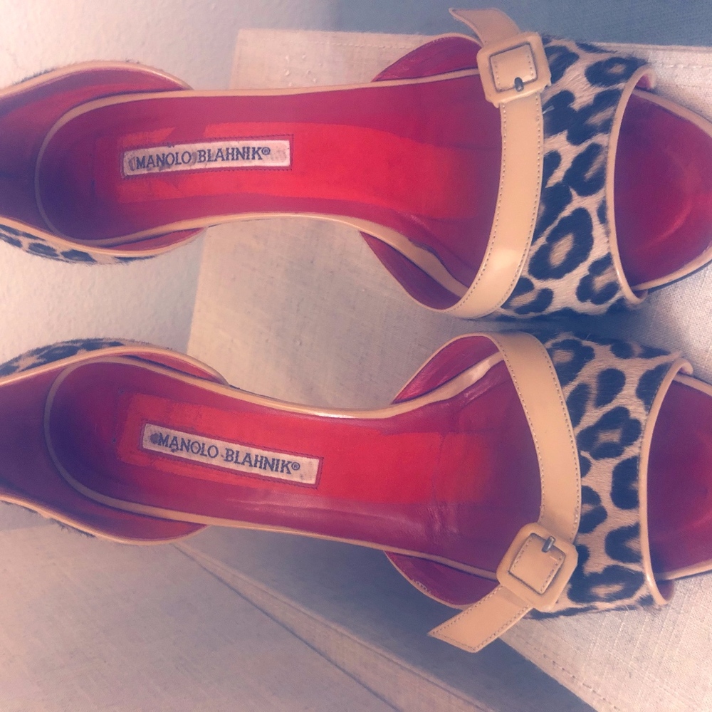 Manolo Blahnik Open-toed Heels